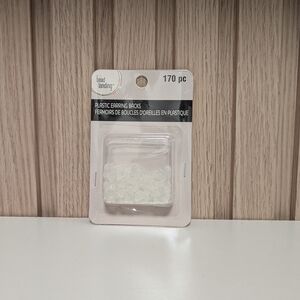 Plastic Earring Backs • Clear • 170 pc • Bundle & Save!